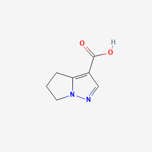 5,6-Dihydro-4H-pyrrolo[1,2-b]pyrazole-3-carboxylic acid chemical structure (CAS 796729-10-7)
