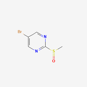 5-Bromo-2-(methylsulfinyl)pyrimidine chemical structure (CAS 79685-17-9)
