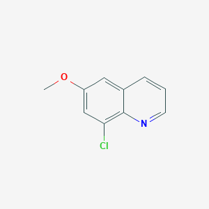 8-Chloro-6-methoxyquinoline chemical structure (CAS 796851-15-5)