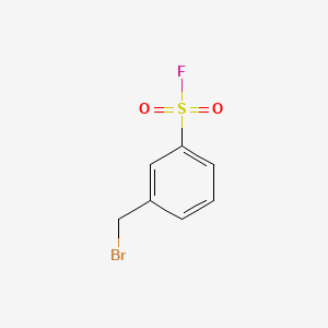 3-(Bromomethyl)benzene-1-sulfonyl fluoride chemical structure (CAS 79686-36-5)