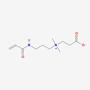 3-((3-Acrylamidopropyl)dimethylammonio)propanoate chemical structure (CAS 79704-35-1)