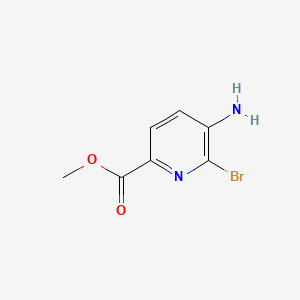 Methyl 5-amino-6-bromopicolinate chemical structure (CAS 797060-52-7)