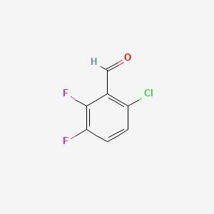 6-Chloro-2,3-difluorobenzaldehyde chemical structure (CAS 797791-33-4)