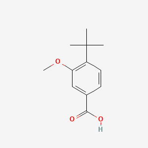 4-(tert-Butyl)-3-methoxybenzoic acid chemical structure (CAS 79822-46-1)