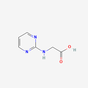 2-(Pyrimidin-2-ylamino)acetic acid chemical structure (CAS 79858-46-1)