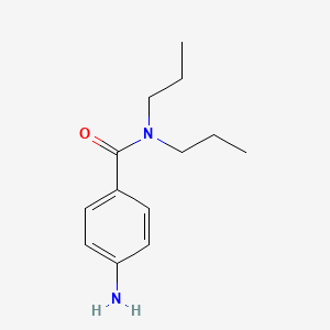 4-Amino-N,N-dipropylbenzamide chemical structure (CAS 79868-19-2)