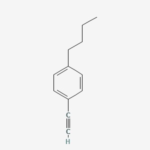 4-Butylphenylacetylene chemical structure (CAS 79887-09-5)