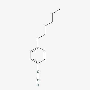 1-Ethynyl-4-hexylbenzene chemical structure (CAS 79887-11-9)