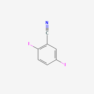 2,5-Diiodobenzonitrile chemical structure (CAS 79887-24-4)