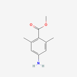 Methyl 4-amino-2,6-dimethylbenzoate chemical structure (CAS 79909-92-5)