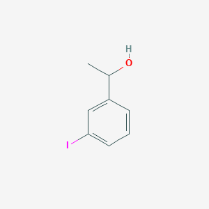 1-(3-Iodophenyl)ethan-1-ol chemical structure (CAS 79917-56-9)