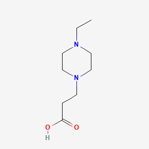 3-(4-Ethylpiperazin-1-yl)propanoic acid chemical structure (CAS 799262-18-3)