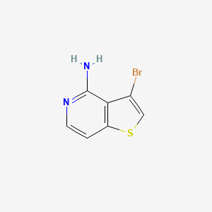 3-Bromothieno[3,2-c]pyridin-4-amine chemical structure (CAS 799293-85-9)