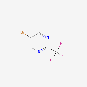 5-Bromo-2-(trifluoromethyl)pyrimidine chemical structure (CAS 799557-86-1)