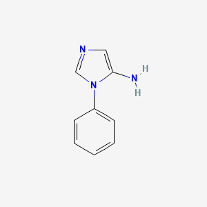 1-Phenyl-1H-imidazol-5-amine chemical structure (CAS 799813-62-0)