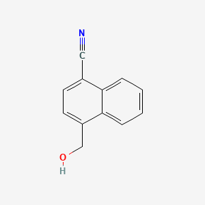 4-(Hydroxymethyl)-1-naphthonitrile chemical structure (CAS 79996-90-0)