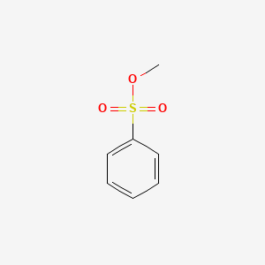 Methyl benzenesulfonate chemical structure (CAS 80-18-2)