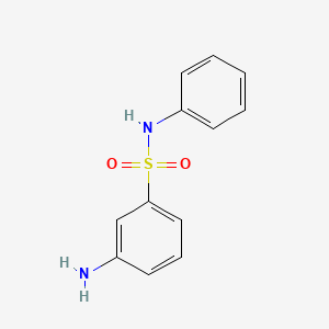 3-Amino-N-phenylbenzenesulfonamide chemical structure (CAS 80-21-7)