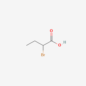 2-Bromobutanoic acid chemical structure (CAS 80-58-0)
