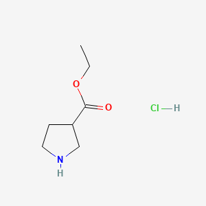 Ethyl pyrrolidine-3-carboxylate hydrochloride chemical structure (CAS 80028-44-0)
