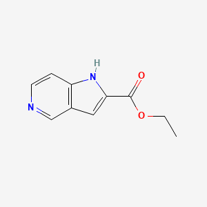 Ethyl 1H-pyrrolo[3,2-c]pyridine-2-carboxylate chemical structure (CAS 800401-64-3)