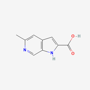 5-Methyl-1H-pyrrolo[2,3-c]pyridine-2-carboxylic acid chemical structure (CAS 800401-91-6)