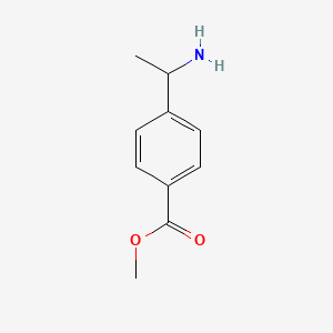 Methyl 4-(1-aminoethyl)benzoate chemical structure (CAS 80051-07-6)