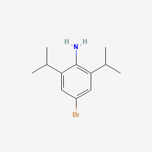 4-Bromo-2,6-diisopropylaniline chemical structure (CAS 80058-84-0)