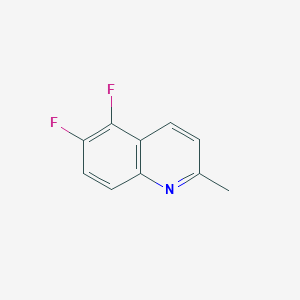 5,6-Difluoro-2-methylquinoline chemical structure (CAS 80076-50-2)