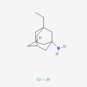 3-Ethyladamantan-1-amine hydrochloride chemical structure (CAS 80121-67-1)