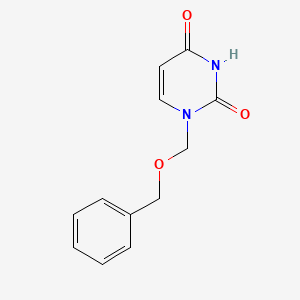 1-((Benzyloxy)methyl)pyrimidine-2,4(1H,3H)-dione chemical structure (CAS 80140-15-4)