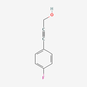 3-(4-Fluorophenyl)prop-2-yn-1-ol chemical structure (CAS 80151-28-6)