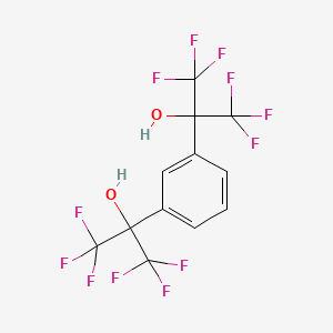 1,3-Bis(hexafluoro-alpha-hydroxyisopropyl)benzene chemical structure (CAS 802-93-7)