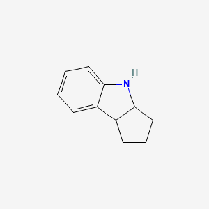1,2,3,3a,4,8b-Hexahydrocyclopenta[b]indole chemical structure (CAS 80278-94-0)