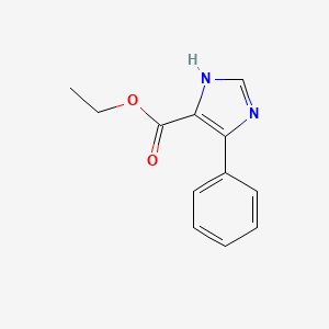 Ethyl 4-phenyl-1H-imidazole-5-carboxylate chemical structure (CAS 80304-39-8)