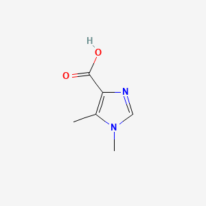 1,5-Dimethyl-1H-imidazole-4-carboxylic acid chemical structure (CAS 80304-42-3)