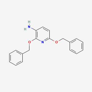2,6-Bis(benzyloxy)pyridin-3-amine chemical structure (CAS 803620-46-4)