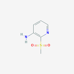 3-Amino-2-(methylsulfonyl)pyridine chemical structure (CAS 80383-38-6)