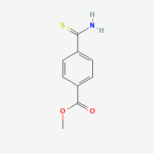 Methyl 4-carbamothioylbenzoate chemical structure (CAS 80393-38-0)