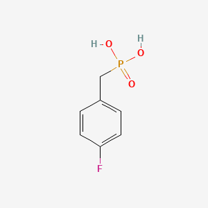 (4-Fluorobenzyl)phosphonic acid chemical structure (CAS 80395-14-8)