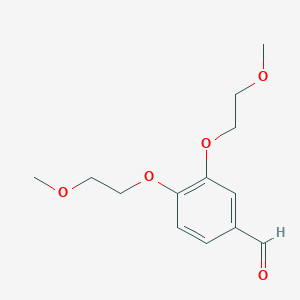 3,4-Bis(2-methoxyethoxy)benzaldehyde chemical structure (CAS 80407-64-3)
