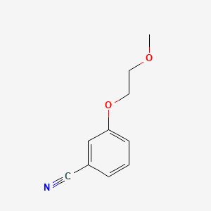 3-(2-Methoxyethoxy)benzonitrile chemical structure (CAS 80407-67-6)
