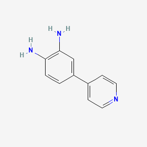 4-(Pyridin-4-yl)benzene-1,2-diamine chemical structure (CAS 80420-88-8)