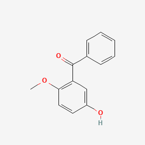 (5-Hydroxy-2-methoxyphenyl)(phenyl)methanone chemical structure (CAS 80427-34-5)
