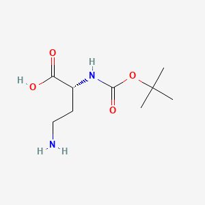 Boc-D-Dab-OH chemical structure (CAS 80445-78-9)