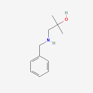 1-(Benzylamino)-2-methylpropan-2-ol chemical structure (CAS 80466-51-9)