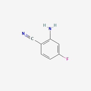 2-Amino-4-fluorobenzonitrile chemical structure (CAS 80517-22-2)
