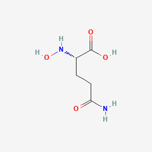 (S)-5-Amino-2-(hydroxyamino)-5-oxopentanoic acid chemical structure (CAS 805179-13-9)