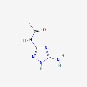 N-(5-Amino-1H-1,2,4-triazol-3-yl)acetamide chemical structure (CAS 80616-55-3)