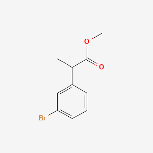 Methyl 2-(3-bromophenyl)propanoate chemical structure (CAS 80622-53-3)